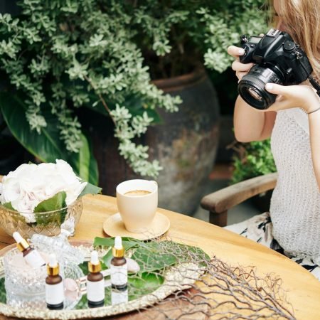 Photographer working for cosmetics brand